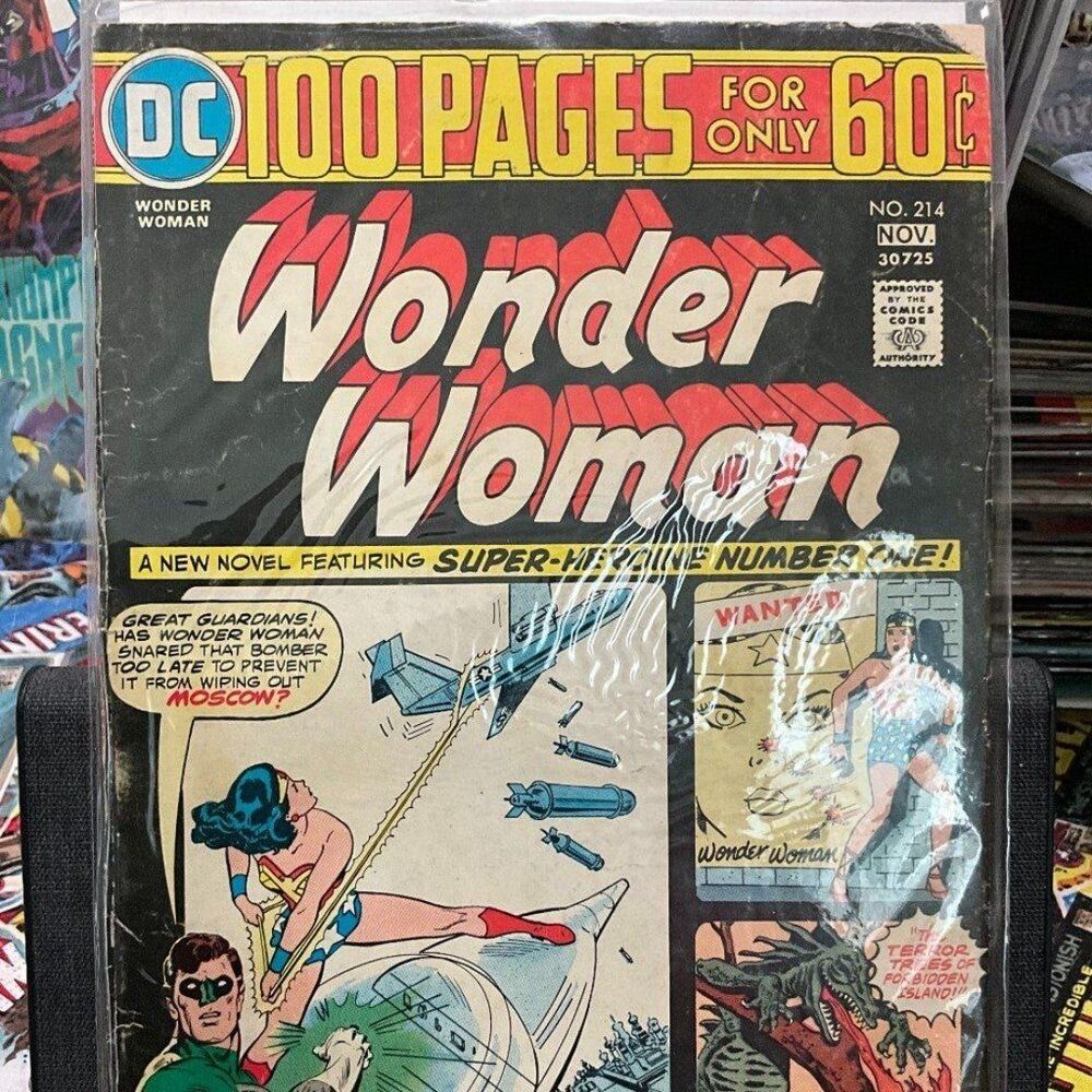 Vintage Wonder Woman Action! #214 (1974) | 100-Page Giant – Ready to Read!